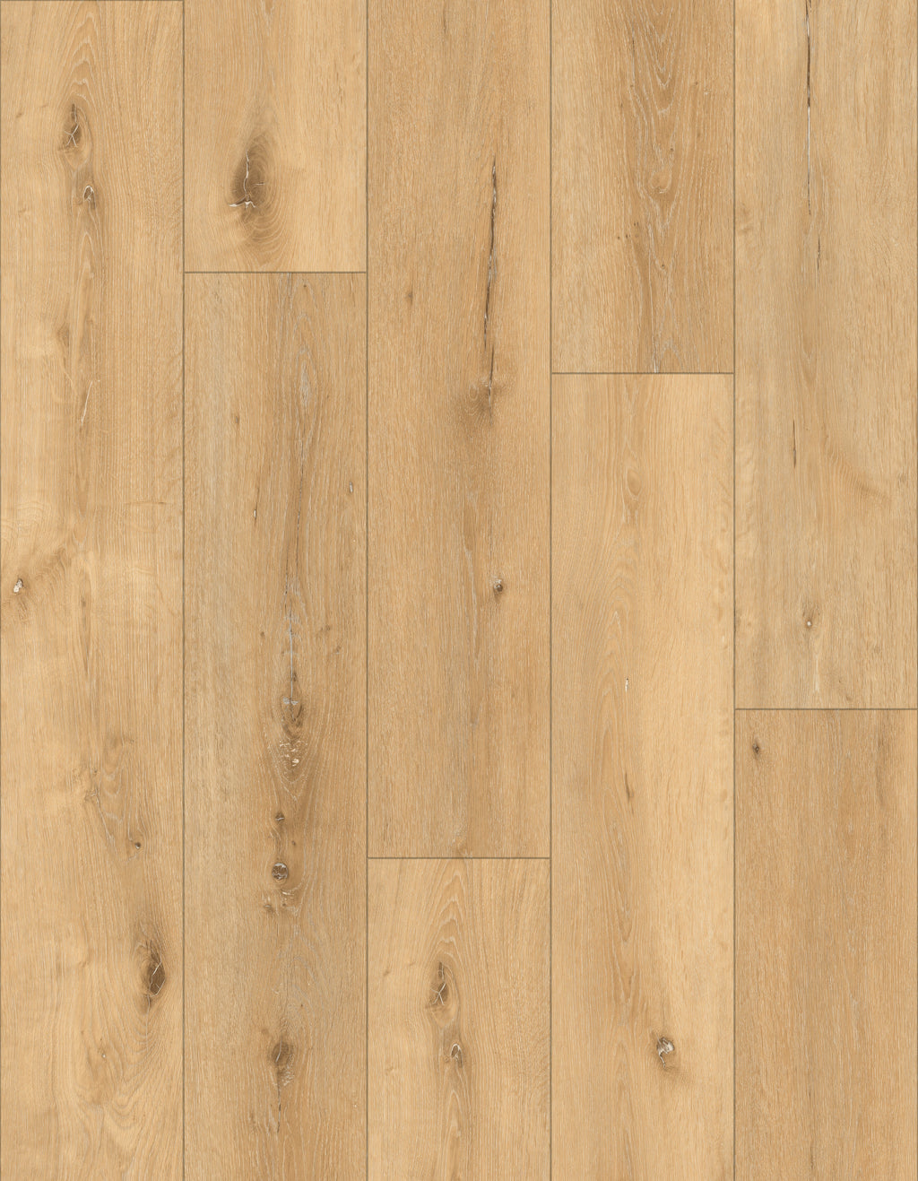 Natural Oak – 7.5mm SPC Hybrid Flooring (1.4m² per Box)