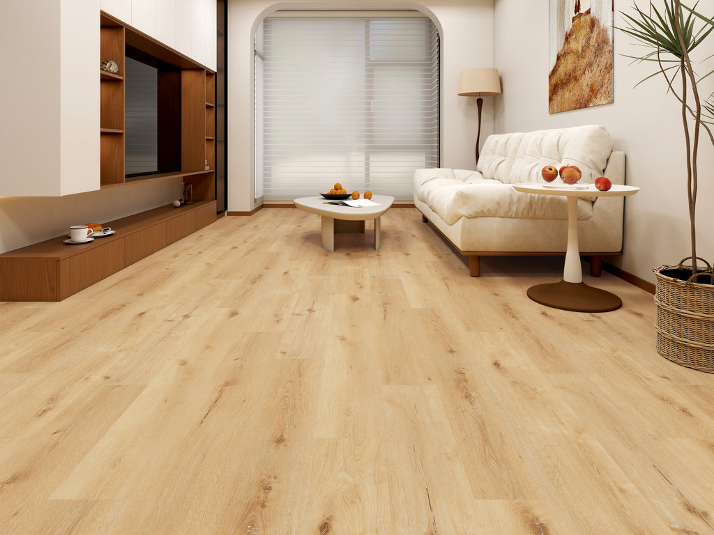 Natural Oak – 7.5mm SPC Hybrid Flooring (1.4m² per Box)