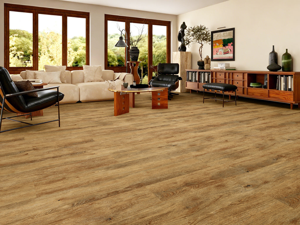 Amber Oak – 7.5mm SPC Hybrid Flooring (1.4m² per Box)