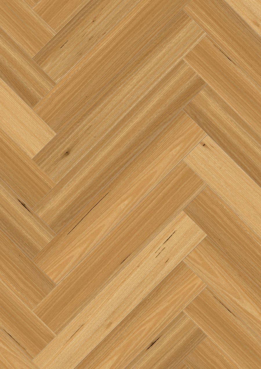 7.5mm Blackbutt SPC Hybrid Herringbone Flooring – 0.915m² per Box